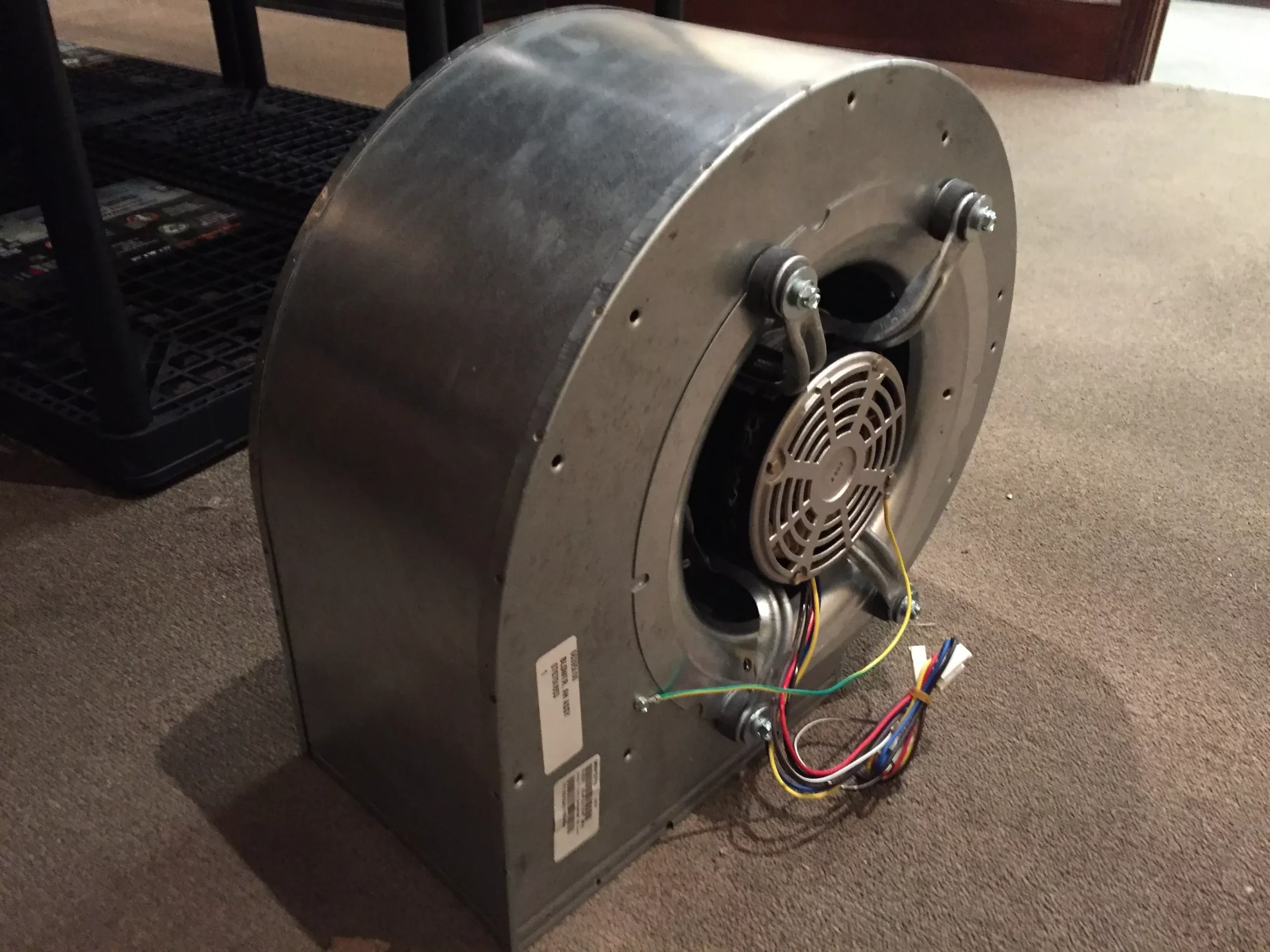 1/4 HP Blower Assembly For Air Handler, 230-50/60-1, 975 RPM