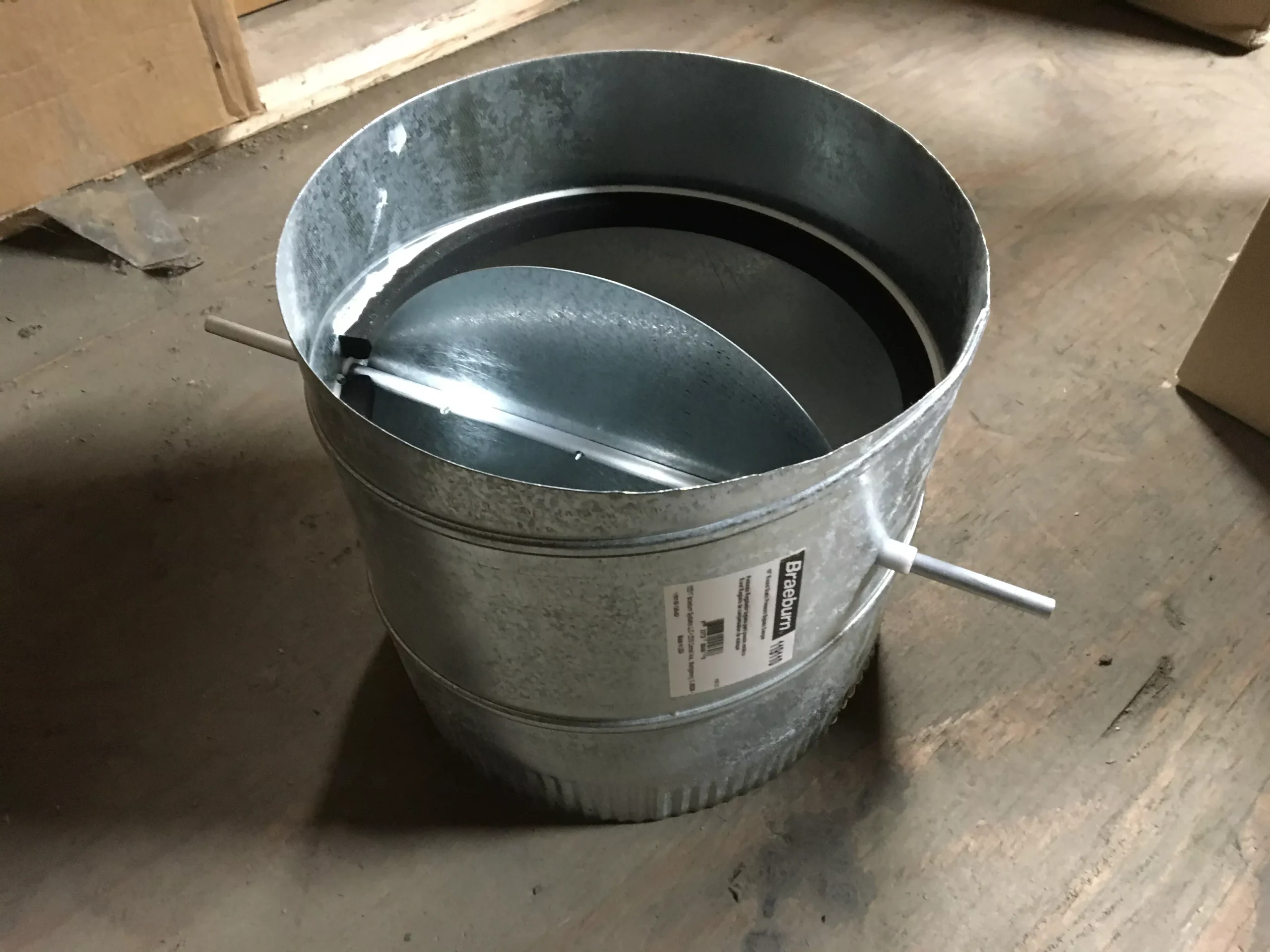 10" Round Static Pressure Bypass Damper