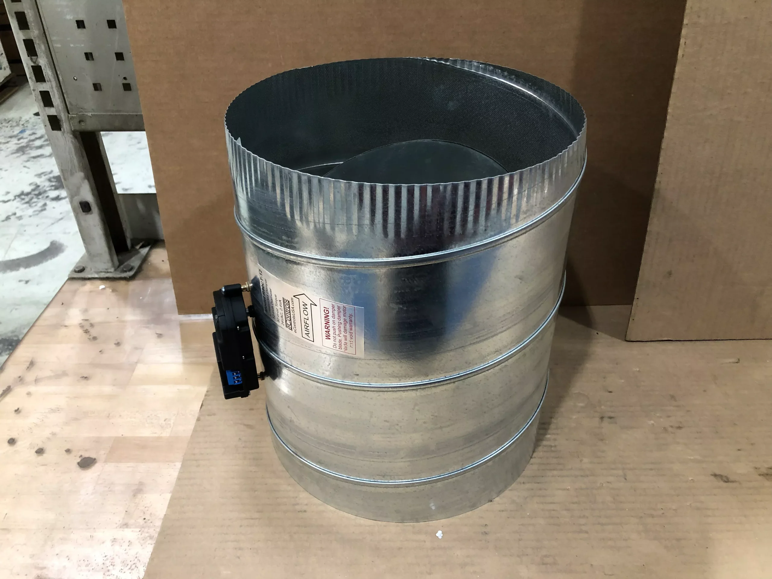 12 Diameter Wired Modulating Damper With Actuator