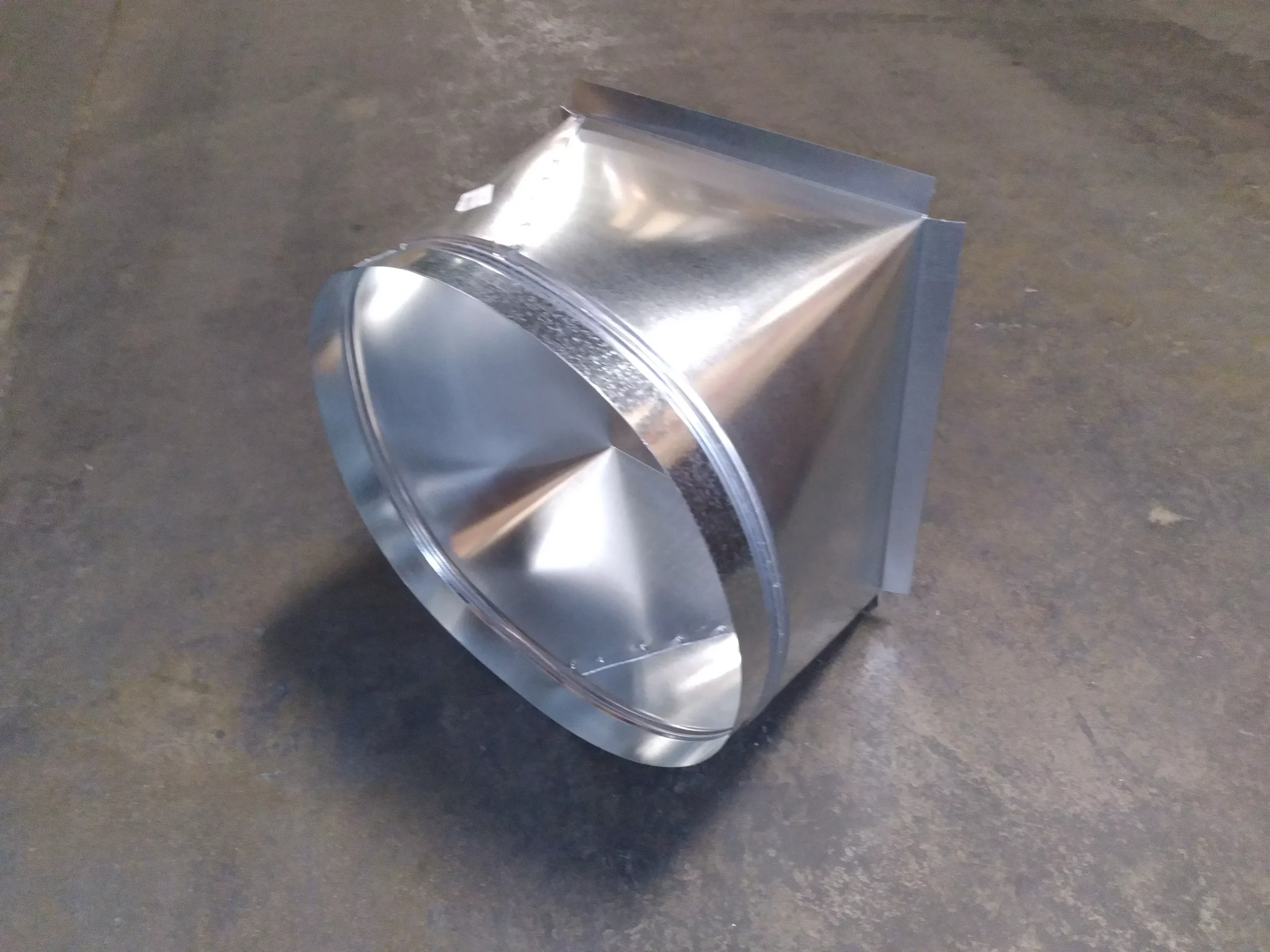 13-3/4" X 15" X 18" SQUARE TO ROUND BOOT ADAPTER