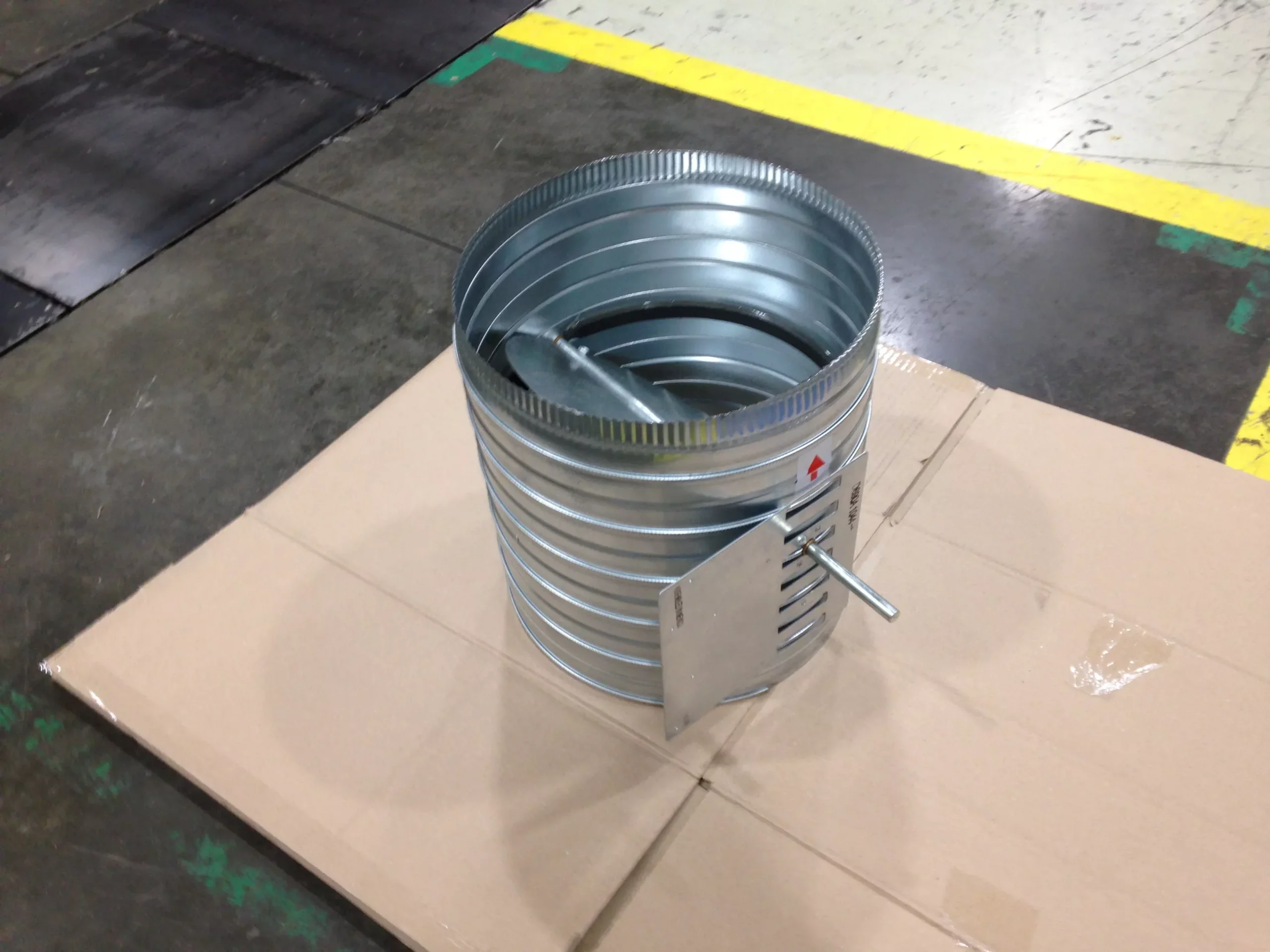14" Round Damper with Ml6161 Mounting Plate and 2" Axle Extension