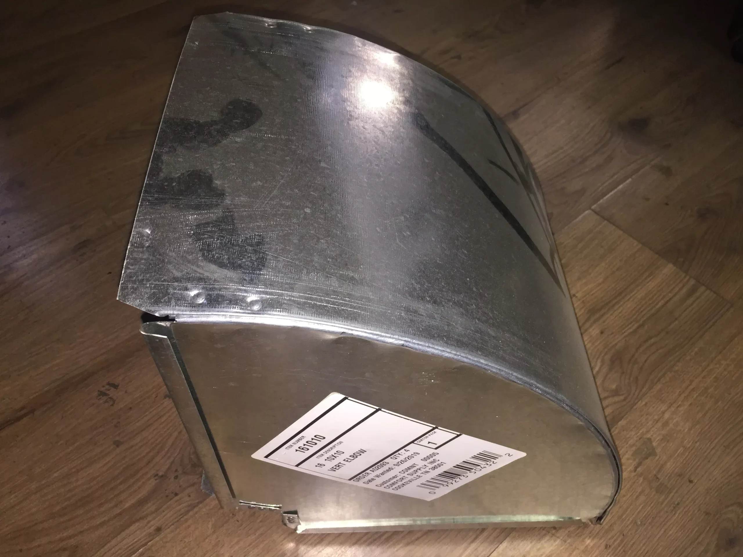 #16-10" X 10" VERTICAL ELBOW