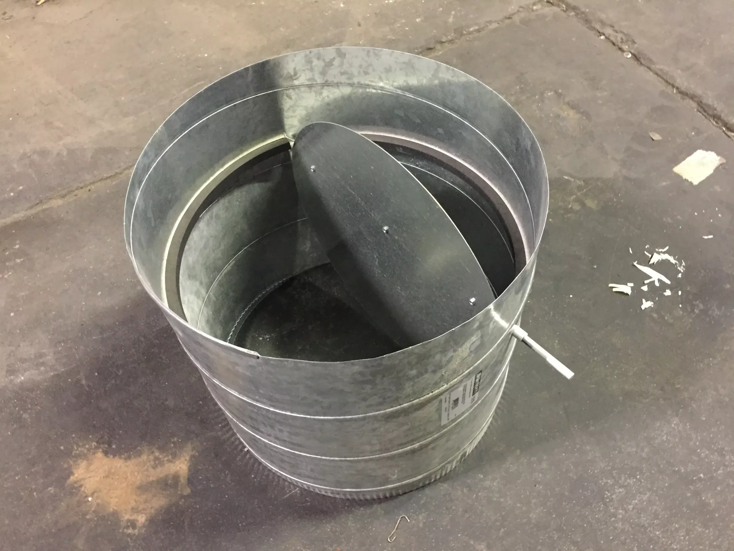 16" ROUND STATIC PRESSURE BYPASS DAMPER