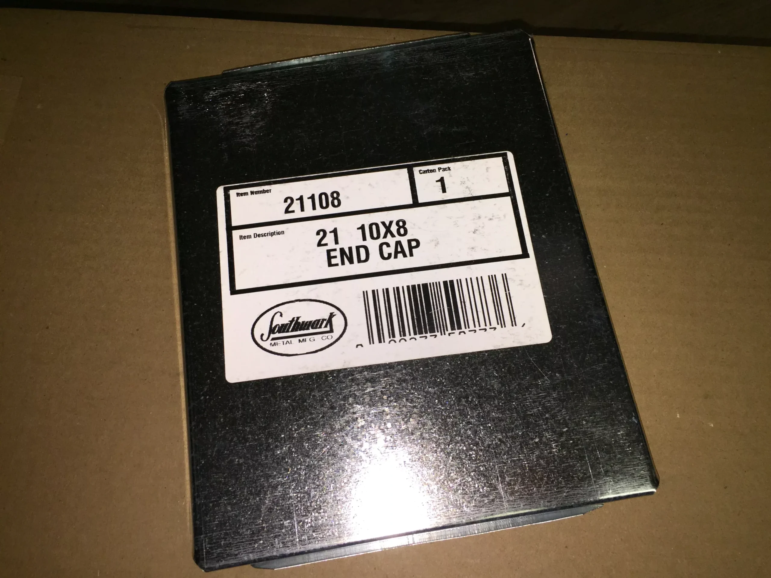 #21 10" X 8" DUCT END CAP