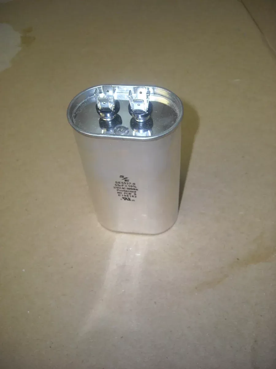 55 MFD x 370 Volt Oval Run Capacitor