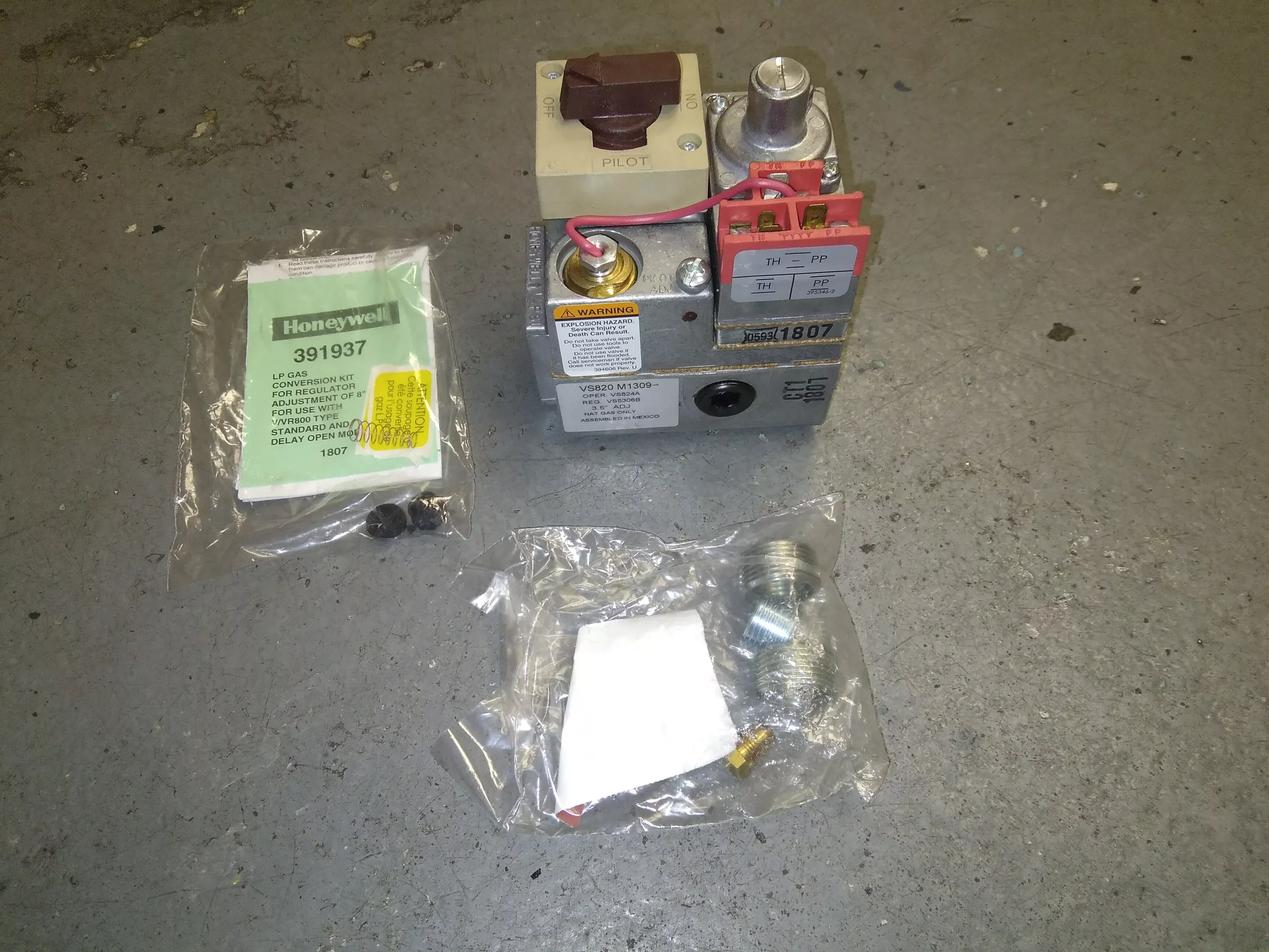 750 Mv 3/4" X 3/4" Standing Pilot Natural Gas Valve