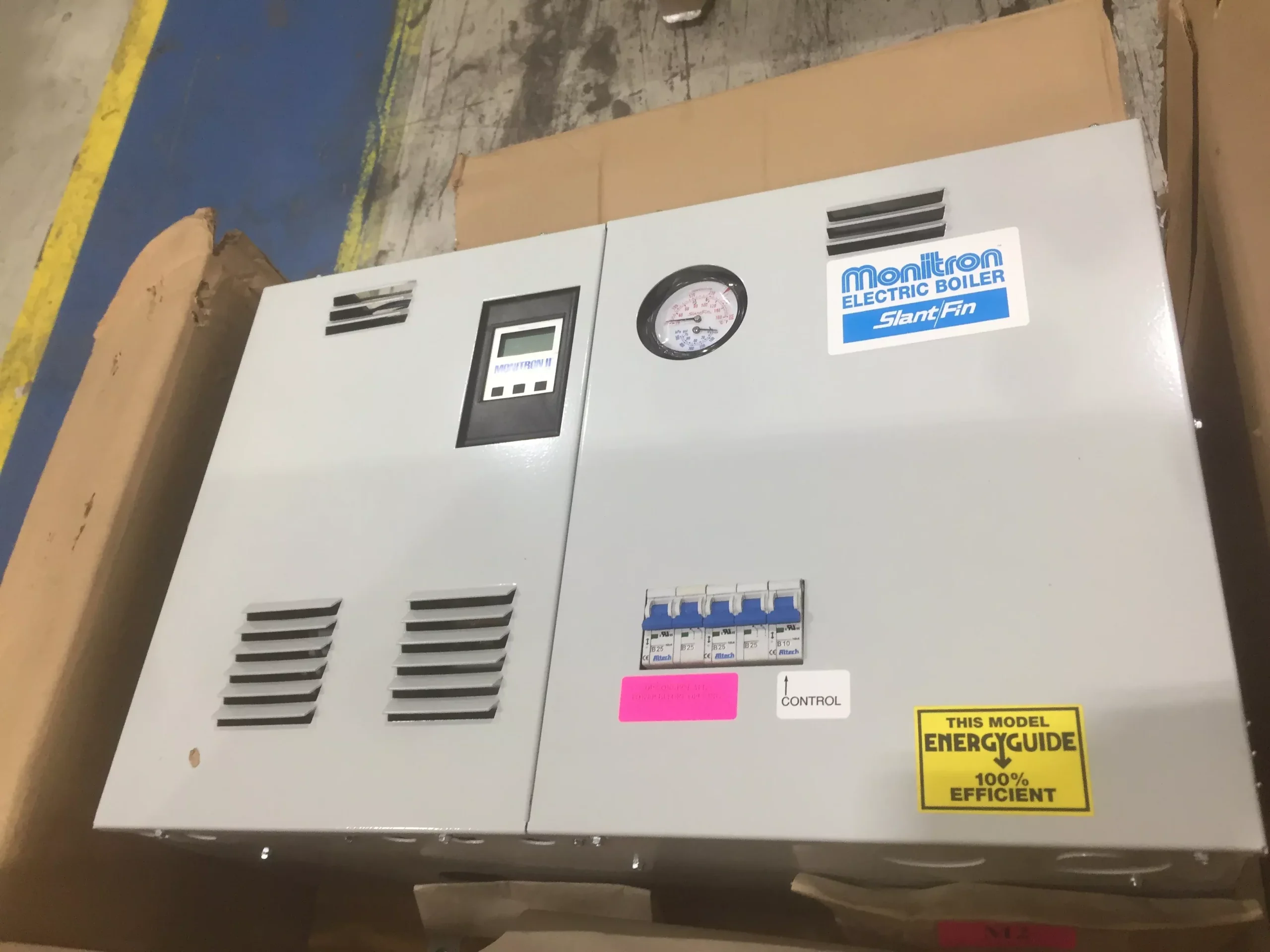 8 kW Cast-Iron Electric Monitron Hot Water Boiler, 240/60/1