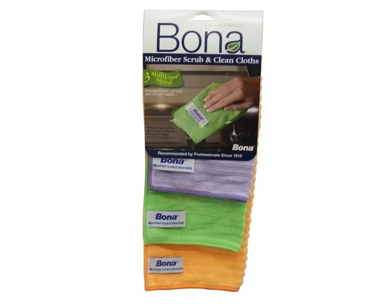 Bona MicroPlus Scrub & Clean Cloth 3 Pack