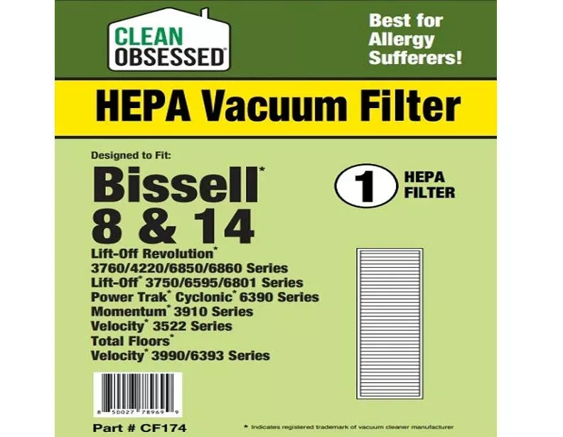 Clean Obsessed Bissell 8 & 14 HEPA Filter