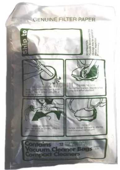 Compact 738-12 vacuum cleaner bags- Generic - 12 pack 738SEC