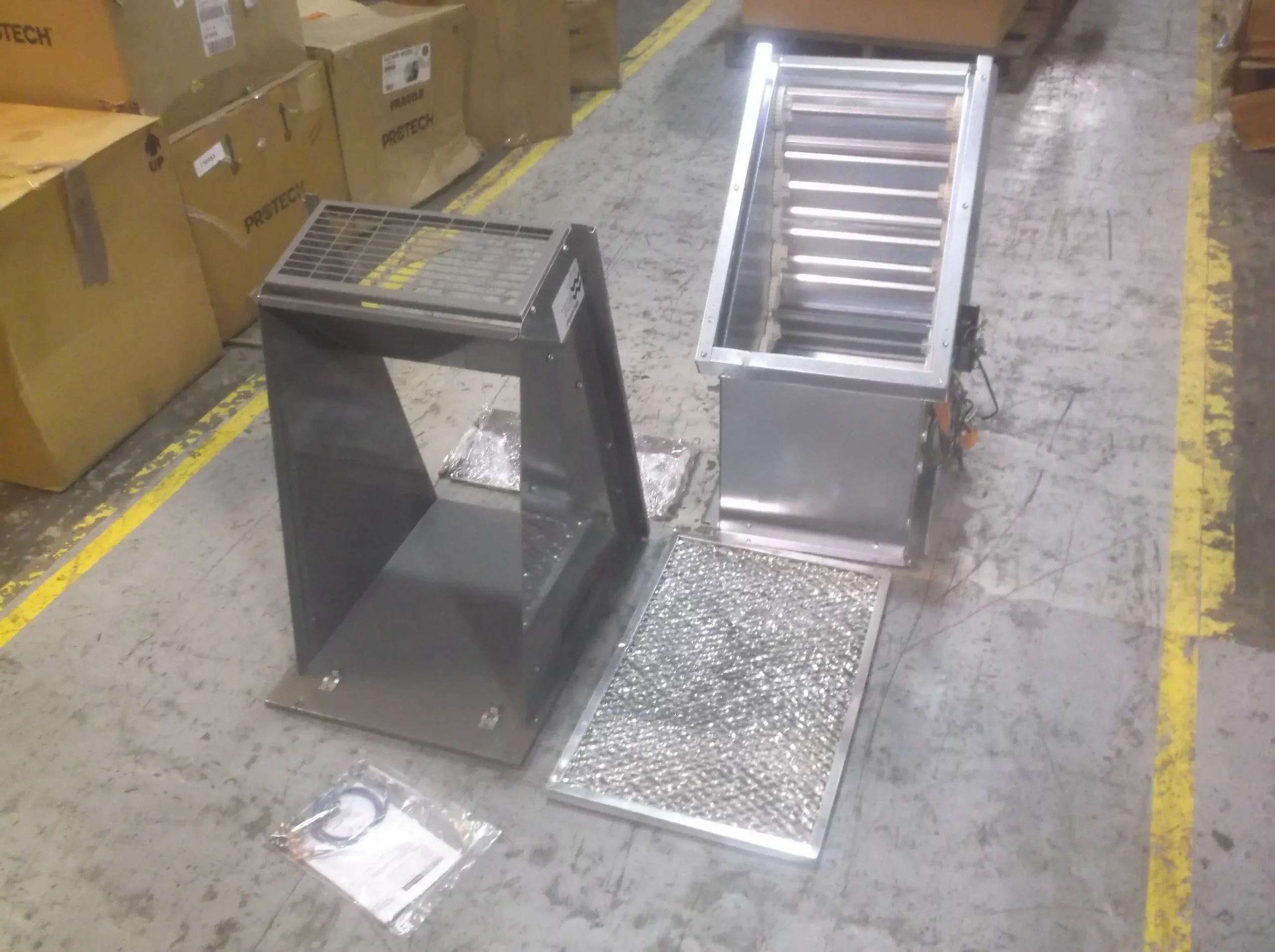 Economizer Down Discharge with Relief Capability