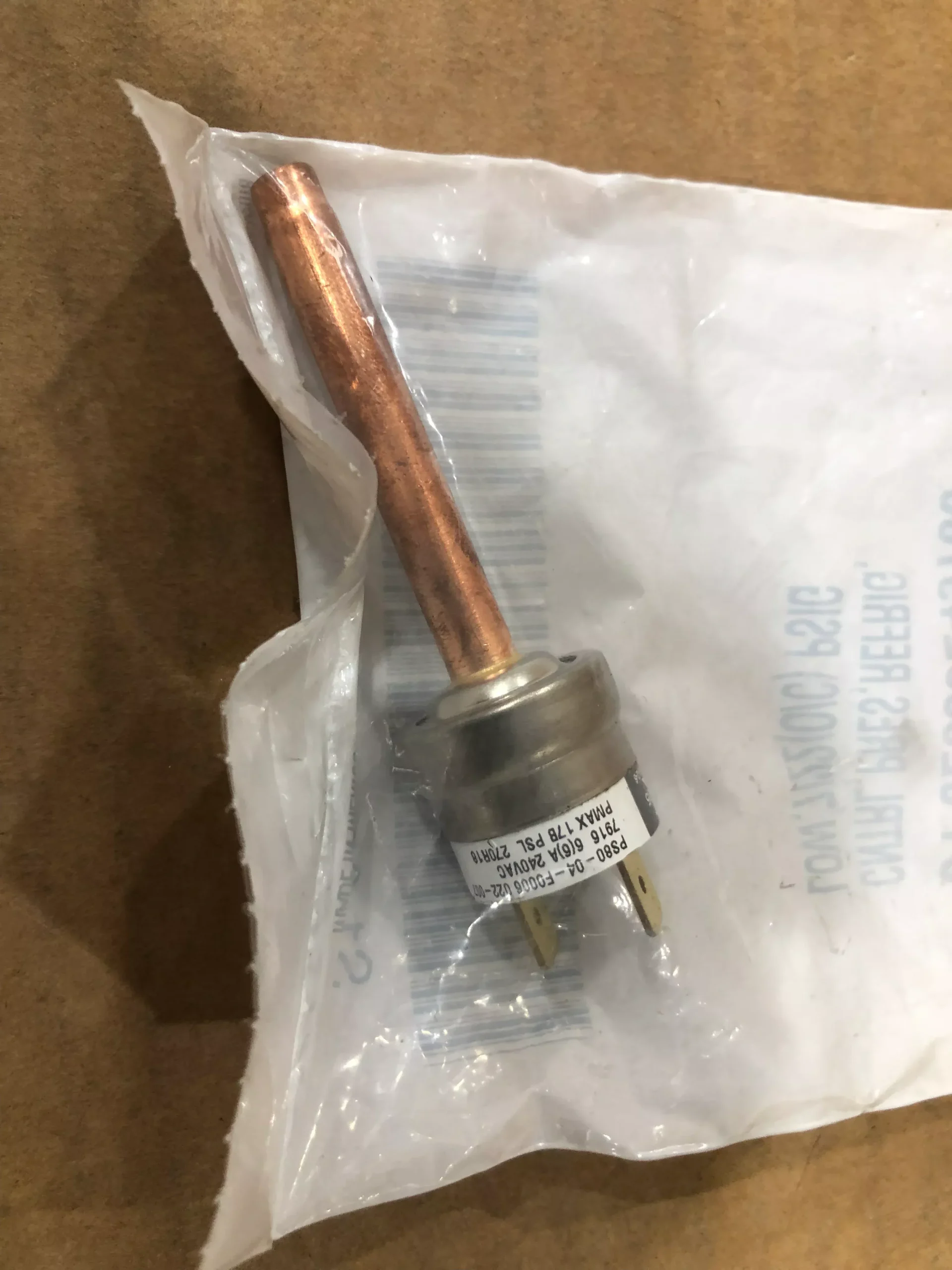 Low Pressure Control 240VAC