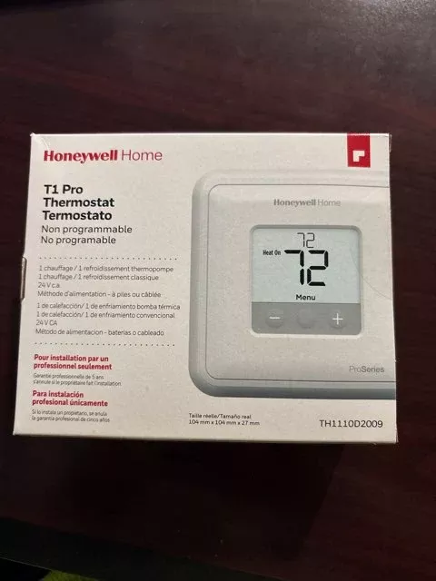 Non-Programmable Single-Stage 24V Heat Pump/Conventional Thermostat