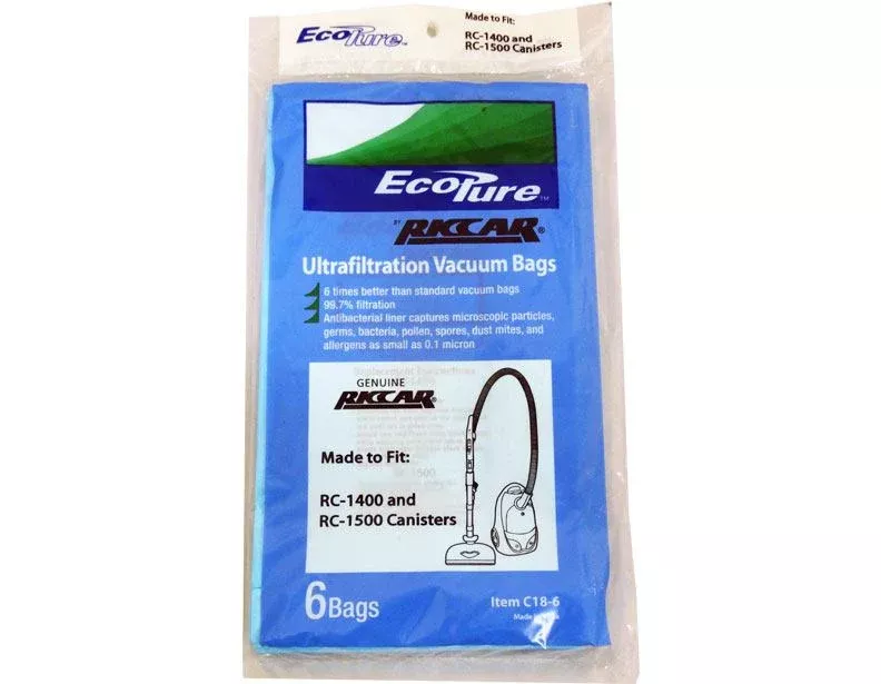 Riccar Type C18 Genuine Vacuum Bags - 6 Pack