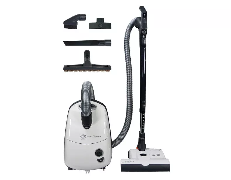 SEBO Airbelt E3 Premium Canister Vacuum - White