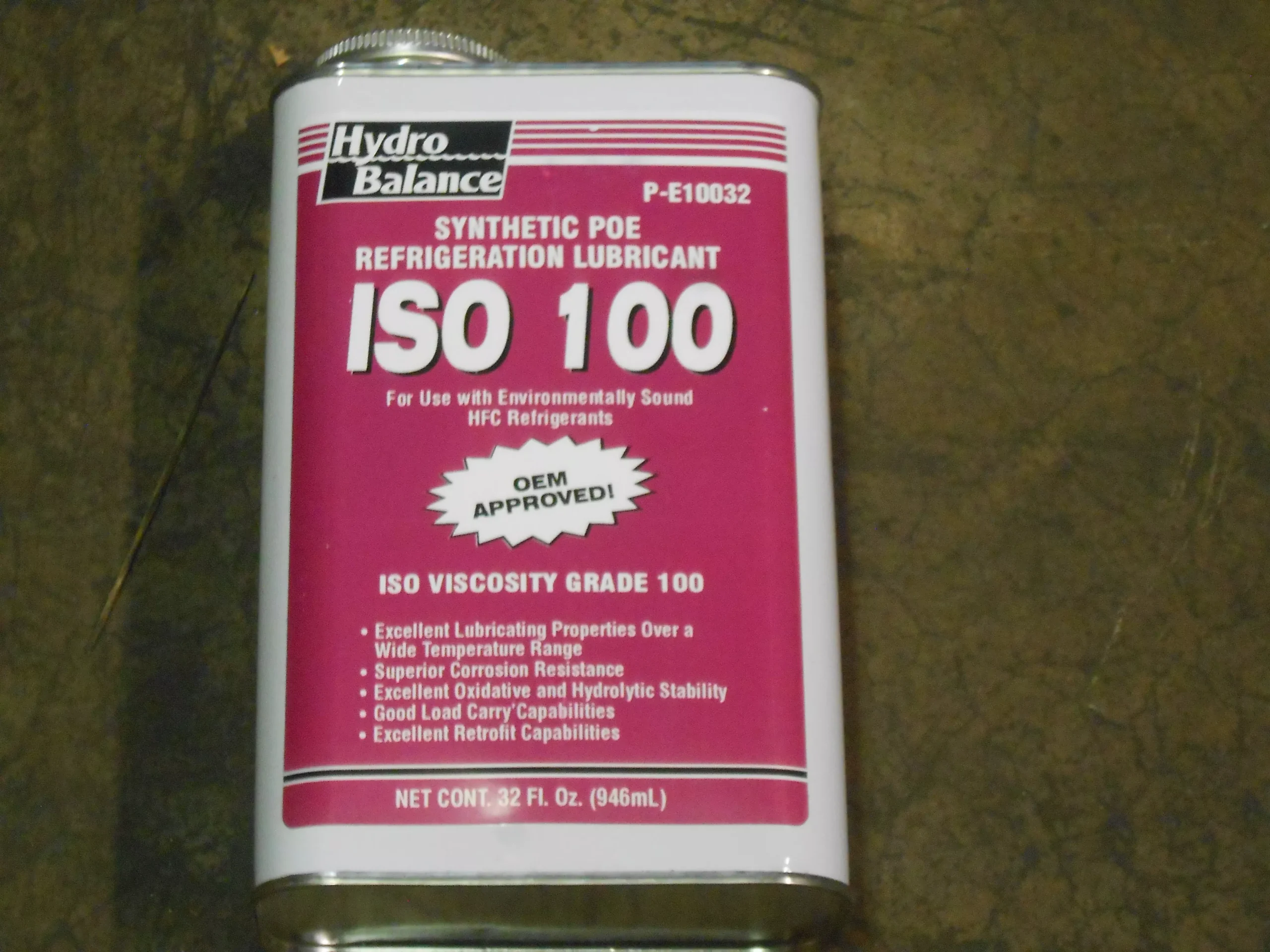 SYNTHETIC POE REFRIGERATION LUBRICANT 32 FL OZ